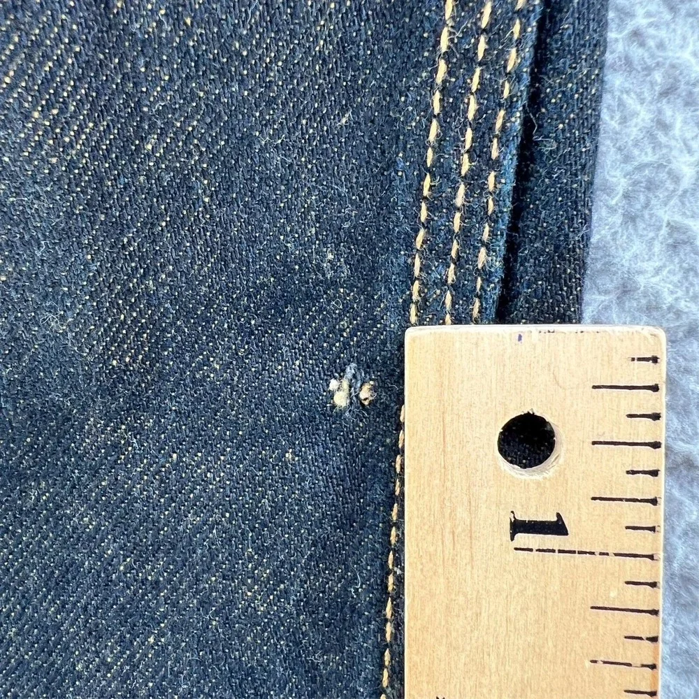 Vintage GAP CARPENTER Jean Men 34x30 Baggy Straight Leg Dark Blue Denim USA READ